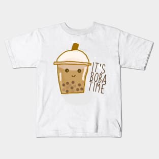 It's Boba Time Kids T-Shirt